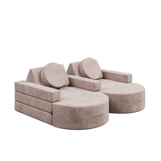 Loungey Movie Junior 13 Piece Latte - Compact Play Couch-Auzzi Store