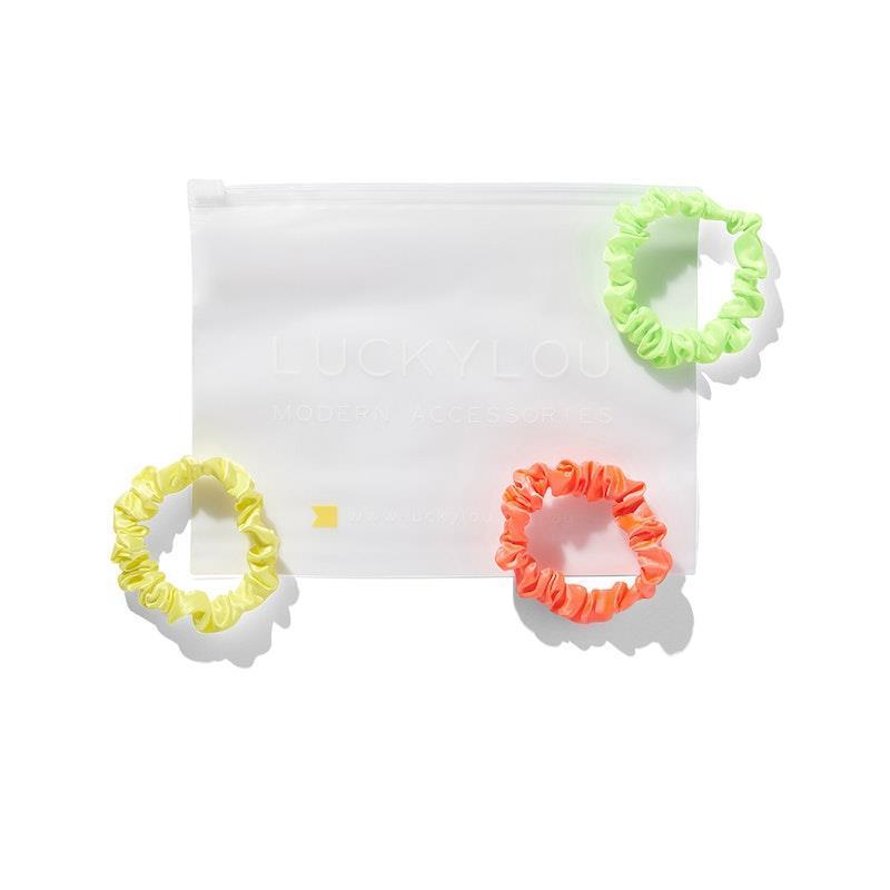 Lucky Lou Gelati Minis Pack - Vibrant Satin Scrunchies