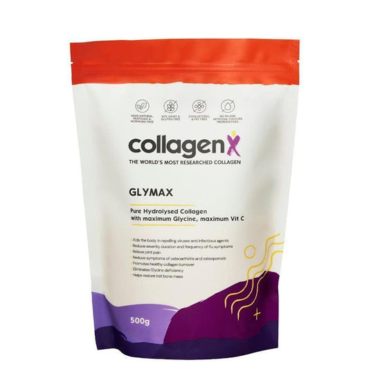 CollagenX Glymax: Hydrolysed Collagen with Glycine & Vitamin C - 500g