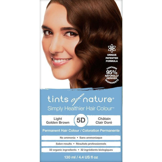 Tints of Nature 5D Natural Light Golden Brown Permanent Hair Dye - 130ml