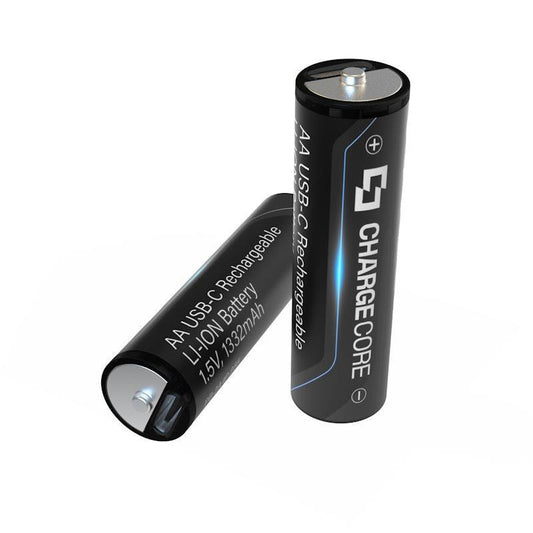 Laser USB-C Rechargeable AA Battery 4-Pack Blue - Eco-Friendly Power Solution-Auzzi Store