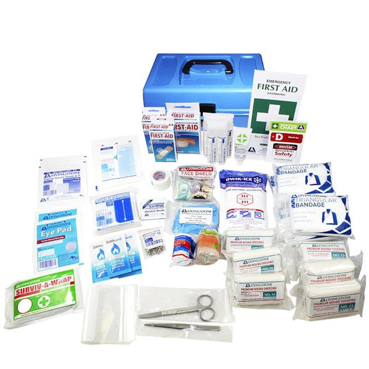 Livingstone General Purpose First Aid Kit - Essential Supplies in Medium Plastic Case