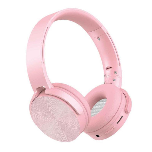 Laser Wireless Foldable Headphones - Pink-Auzzi Store