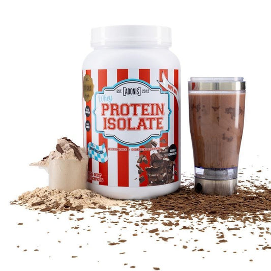 Adonis Gear Whey Protein Isolate (100% WPI) - Double Chocolate - 900g (30 Serves) - Auzzistore