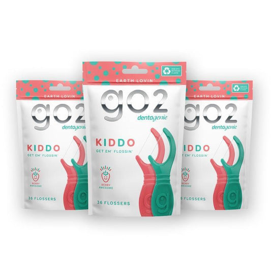 GO2 Dentagenie Kiddo Flossers - 36 x 3 Multipack