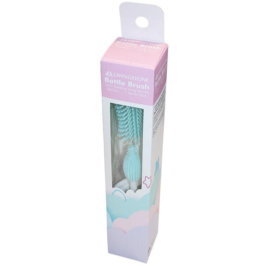 Livingstone Silicone Bristle Bottle & Nipple Brush Set - Ultimate Cleaning Solution - Auzzistore