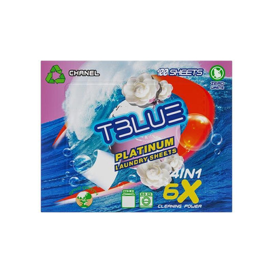 TBLUE Laundry Detergent Sheets - Chanel Pack of 100 Sheets