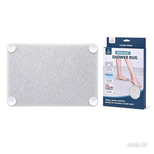 Living Today Non Slip Loofah Shower Mat 1pc - Safety in Your Shower - Auzzistore