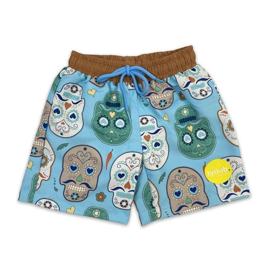 tyoub Kids Board Shorts - Recycled Material Skulls Amigo (3 Years)