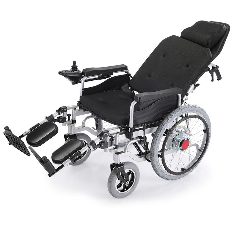 Equipmed Power Electric Wheelchair - XL Wide Bariatric Chair with Recline Adjustment