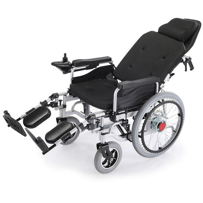 Equipmed Power Electric Wheelchair - XL Wide Bariatric Chair with Recline Adjustment