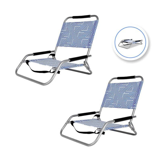 Lazy Dayz Foldable Beach Chair - Makena 2-Piece Set - Auzzistore