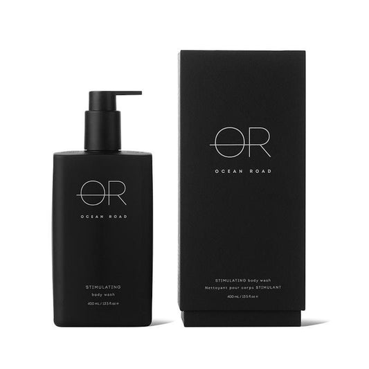 Ocean Road Black Body Wash 400ml - Stimulating Cleanser for Dull Skin-Auzzi Store