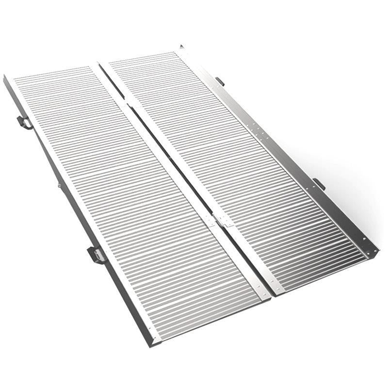 Equipmed 182cm Portable Folding Aluminium Access Ramp - Silver