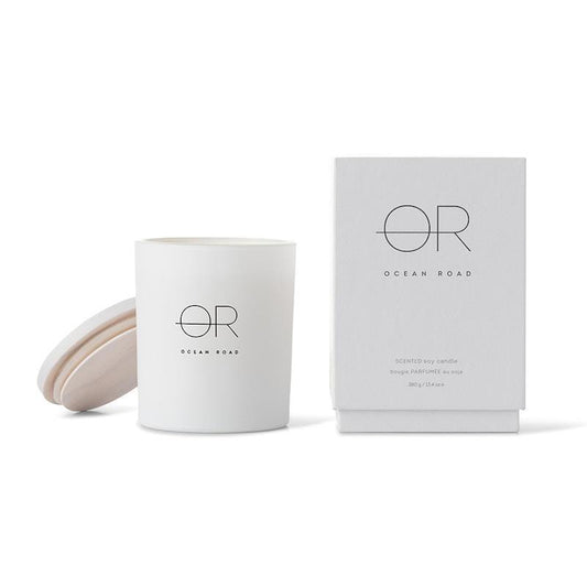 Ocean Road White Home Soy Candle 380g - Scented Serenity-Auzzi Store