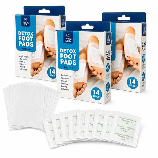 Living Today Detox Foot Pads - 42 Pack Cleansing Detox Patches - Auzzistore