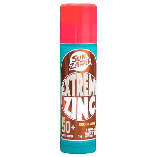 SUN ZAPPER Extreme Zinc Stick SPF 50+ Red Flash 15g - Ultimate Sun Protection