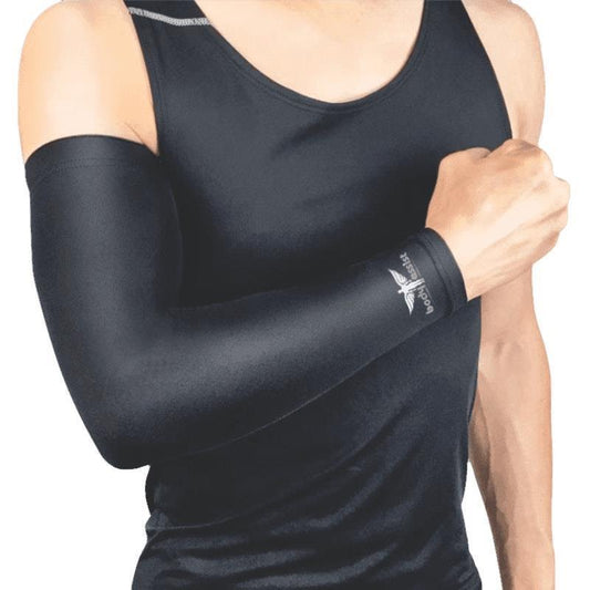BodyAssist Compression Arm Sleeve - Black LARGE (2 PACK) - Auzzistore