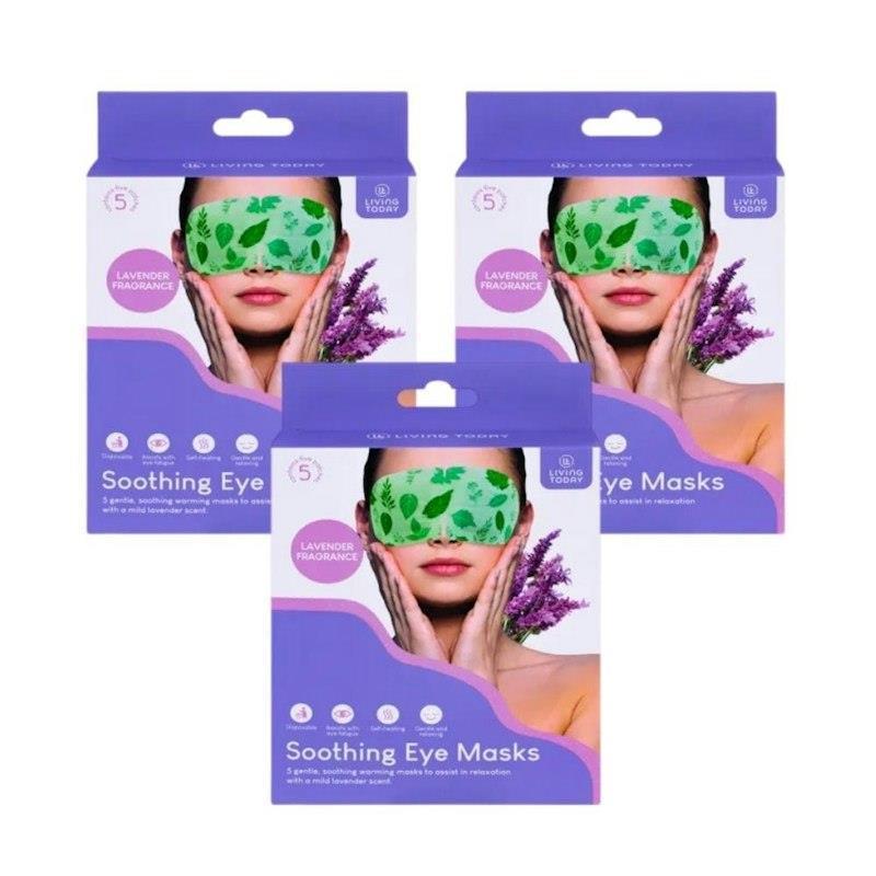 Living Today 15PC Soothing Eye Mask Pack - Instant Relaxation for Tired Eyes