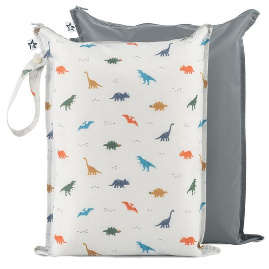 Tiny Twinkle - Eco-Friendly Mess-Proof Wet Bag 2 Pack - Dinosaur Design-Auzzi Store