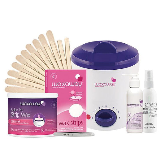 Waxaway Professional Strip Waxing Kit - Complete Home Waxing Set-Auzzi Store