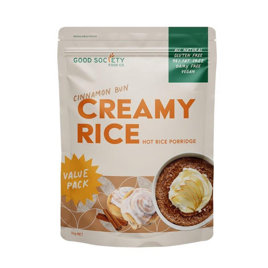 Good Society Food Co. Creamy Rice - Cinnamon Bun 1Kg-Auzzi Store