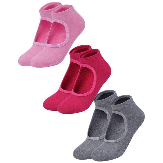 High Heel Jungle Peek Full Grip Pilates/Yoga Socks - Multi-colour Bundle-Auzzi Store