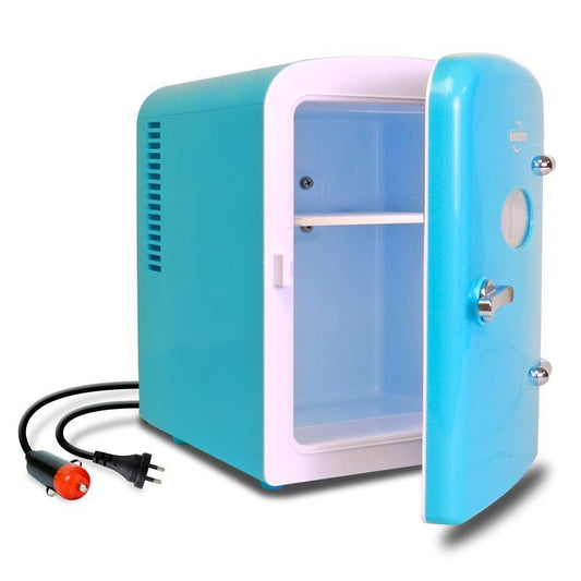 Koolatron Portable Mini Fridge Aqua Green 4 Litre - Fun & Functional