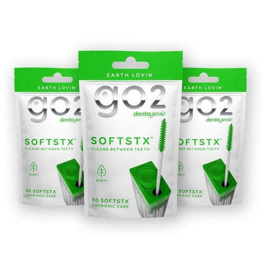 GO2 Dentagenie Softstx Minty - 50 Piece Refillable Pack x 3