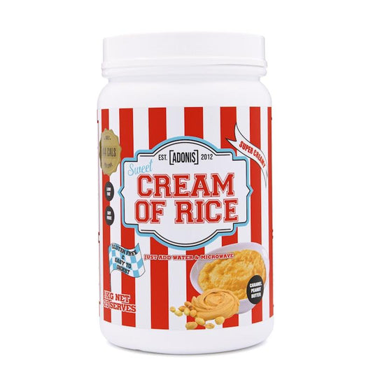 Adonis Gear Sweet Cream Of Rice (Carbohydrates) - Caramel Peanut Butter 1kg (25 Serves)