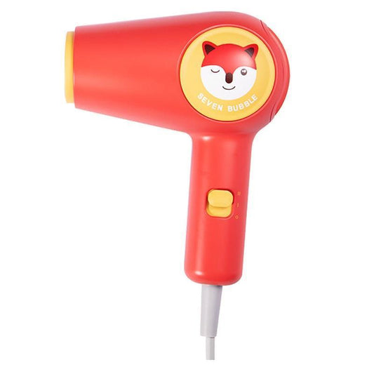 Seven Bubbles Low Heat Speed Hair Dryer for Kids - Red