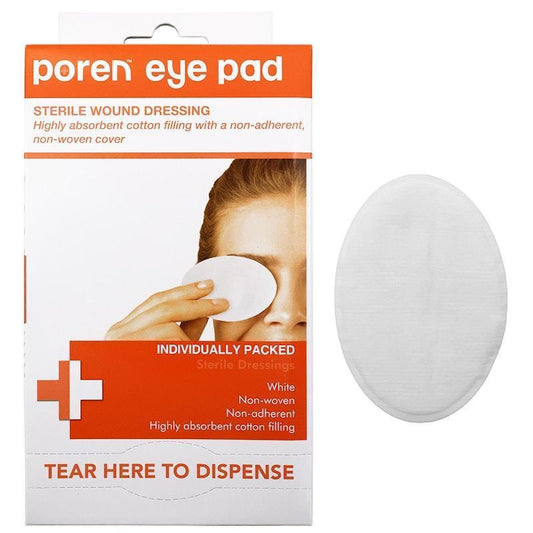 Poren Eye Pad Wound Dressing - Nonwoven Sterile (50 Pieces/Box)-Auzzi Store