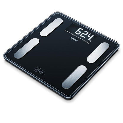Beurer BF400B Digital Glass Body Fat Scale: Signature Line Black 1 Unit - Track Your Health