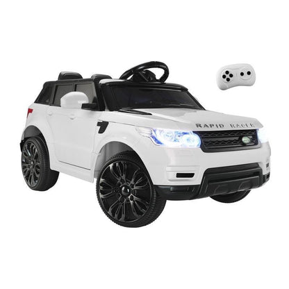 Mazam Kids Ride On Car - 12V Electric Remote Control Vehicle - White