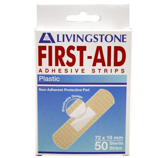 Livingstone Superior Adhesive Recyclable Plastic Strips 72 x 19mm - 50 Pieces/Box-Auzzi Store