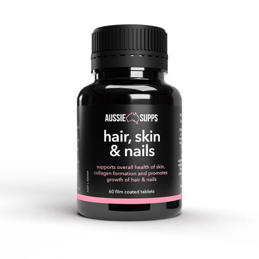AussieSupps Hair, Skin and Nails 60 Tablets - Beauty from Within