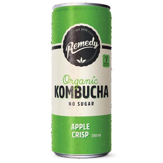 Remedy Kombucha Apple Crisp - 250ml Can x 24