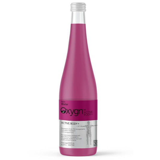 Oxygn Active Body + Nano Water 500mL - 12 Pack for Enhanced Performance