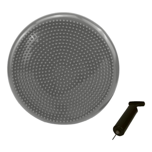 Powertrain 34.5cm Yoga Stability Disc - Home Gym Pilates Balance Trainer in Grey - Auzzistore
