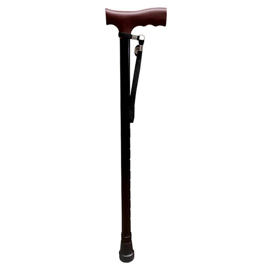 Livingstone Adjustable Aluminium Walking Stick - 70.5-93 cm, Black