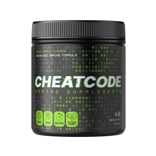 Cheatcode Energised Gaming Formula - Green Apple, 320g-Auzzi Store