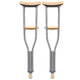 Livingstone Adjustable Aluminium Underarm Crutches - 74-94cm (1 Pair) - Auzzistore