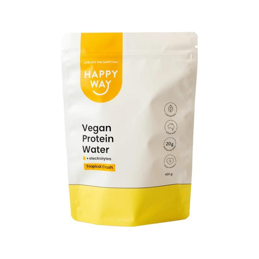 Happy Way Tropical Crush Vegan Protein Water Powder - 420g
