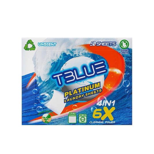 TBLUE Unscented Laundry Detergent Sheets - Pack of 50