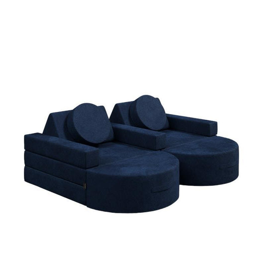 Loungey Movie Junior 13 Piece Navy - Compact Play Couch-Auzzi Store