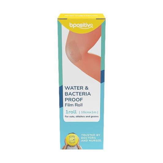 bpositive Waterproof & Bacteria-Resistant Film Roll - 10cm x 1m (1 Pack)