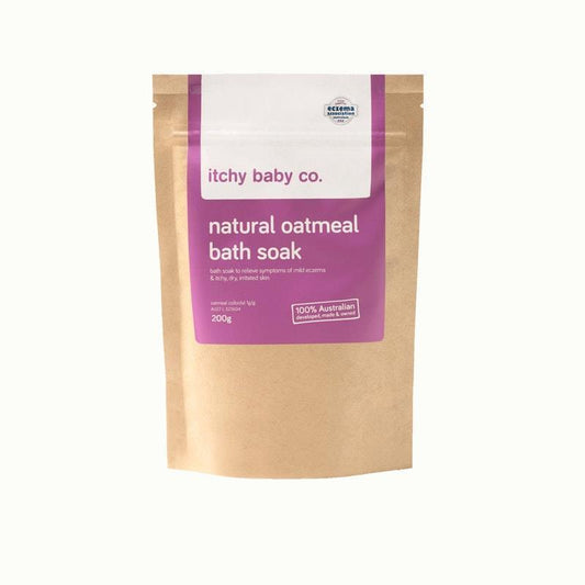 Itchy Baby Co. Natural Baby Oatmeal Bath Soak 200g - Gentle Relief for Eczema-Prone Skin
