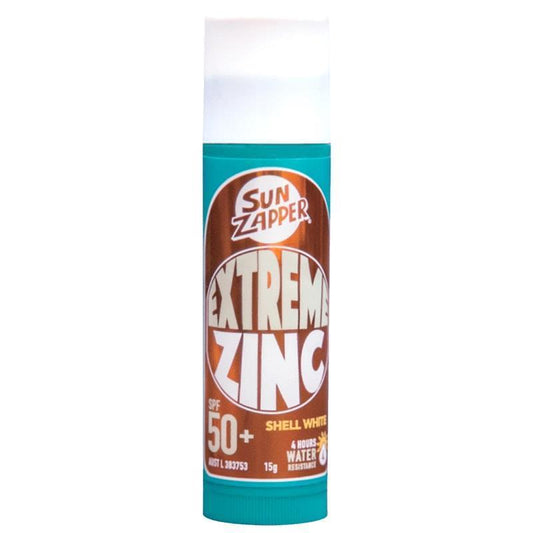 SUN ZAPPER Extreme Zinc Stick SPF 50+ Shell White 15g - Superior Sun Defense