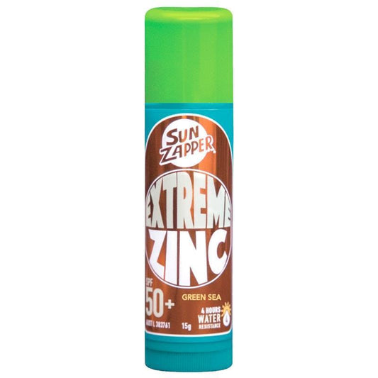 SUN ZAPPER Extreme Zinc Stick SPF 50+ Green Sea 15g - Superior Sun Defense