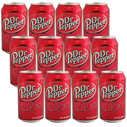 Dr Pepper 355mL - 12 Pack of Unique Flavor Blend